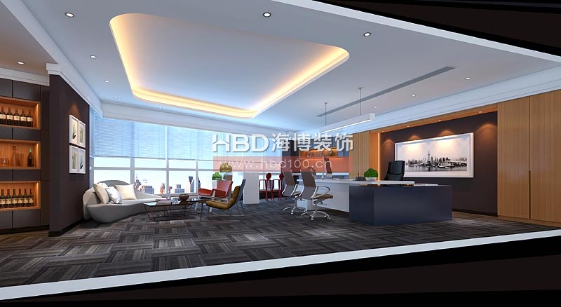 萬銀投資公司辦公室裝修設計 董事長效果圖 萬銀投資公司辦公室裝修設計 董事長效果圖
