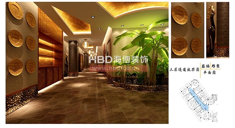 嶺南風(fēng)格會所裝修 通道設(shè)計 嶺南風(fēng)格會所裝修 通道設(shè)計