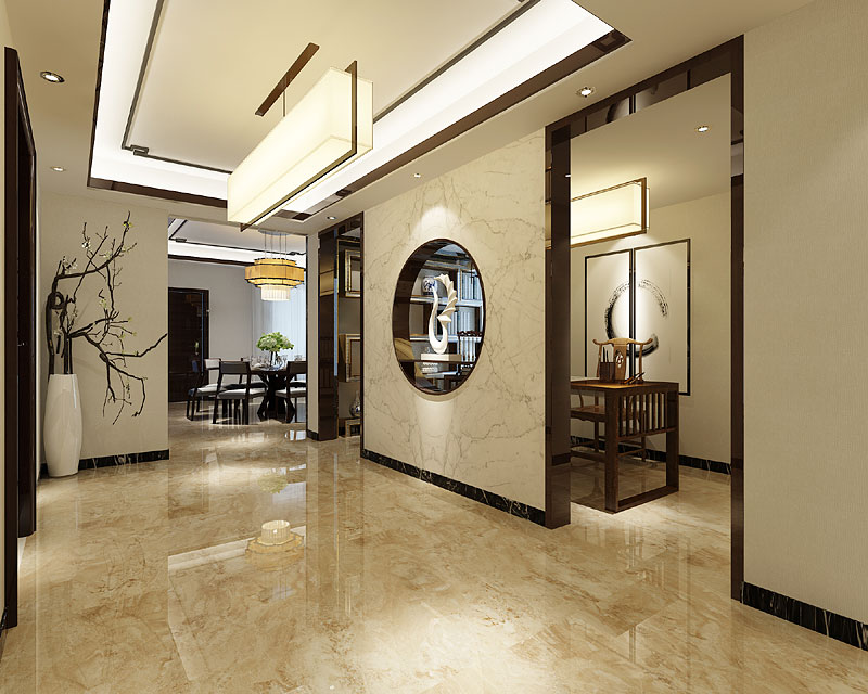 中式住宅裝修設計 玄關 中式住宅裝修設計 玄關