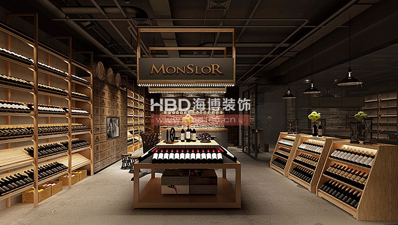 酒莊裝修設計,廣州裝修設計公司,紅酒專賣店設計,海博裝飾.jpg